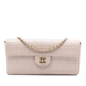 Chanel Chocolate Bar Lambskin East West Flap